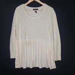 💙 Style & Co Soft Flowy Knit Sweater Size XLP Cozy Warm Fairy Cottage Romantic